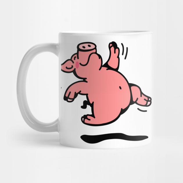 Happy dancing Pig by schlag.art